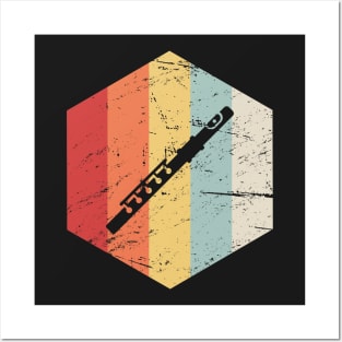 Retro Flute Icon Posters and Art